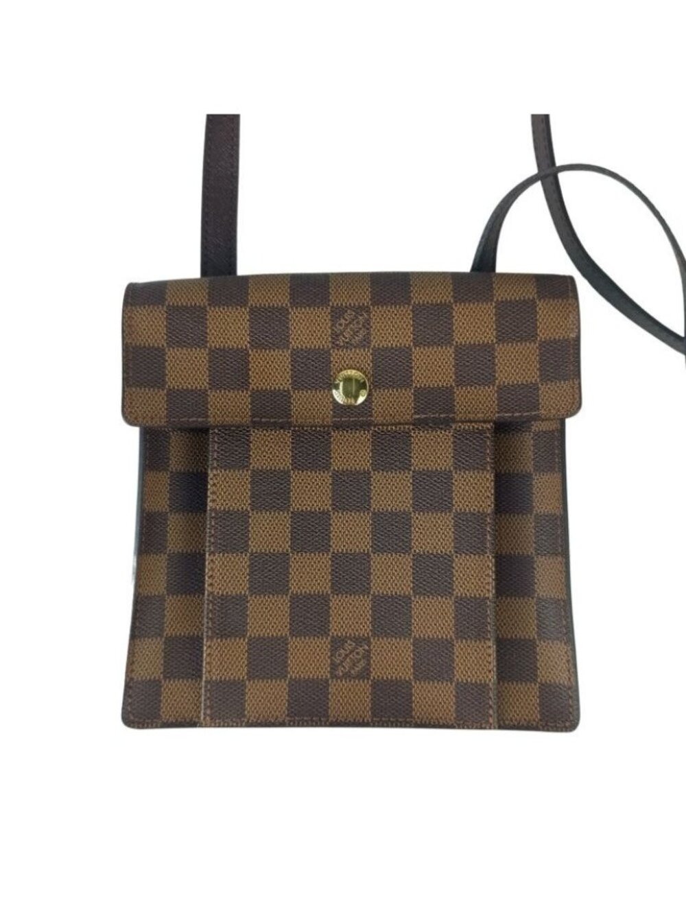Louis Vuitton Shoulder Bag Pimlico Ebene Damier Gold